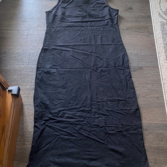 NWT TRUE GRIT size XL black cotton maxi dress - Picture 10 of 11
